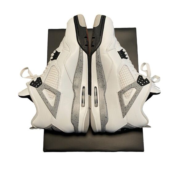 Size 12 - Air Jordan 4 Retro OG 2025 White Cement Pre-Owned In Box FV5029-100 main image 4
